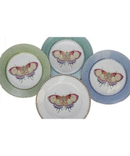 Load image into Gallery viewer, Butterfly Cornflower Lace Dessert Plate by Mottahedeh China
