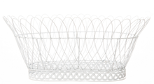 Load image into Gallery viewer, Oval White French Wired Basket - Large