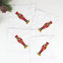 Load image into Gallery viewer, Nutcracker Embroidered Cocktail Napkin Boxed Set