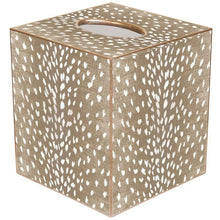 Load image into Gallery viewer, Marye-Kelley - TB9062 Tan Antelope Tissue Box Cover: Paper Mache