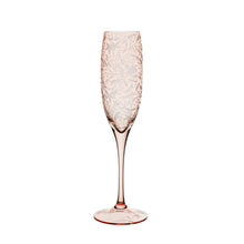 Load image into Gallery viewer, Narcissus Wine Flute in Salmon by Artel