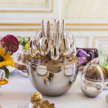 Load image into Gallery viewer, MOOD Silver-Plated 24-Piece Flatware Set