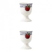 Load image into Gallery viewer, Oiseau Bleu Fruits Egg Cups by Gien France - Set of 2
