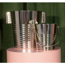 Load image into Gallery viewer, Ondulations Vintage Silvered Ice Bucket