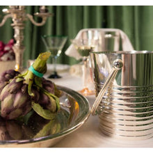 Load image into Gallery viewer, Ondulations Vintage Silvered Ice Bucket