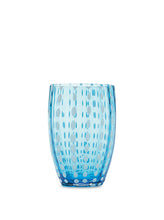 Load image into Gallery viewer, Aquamarine Perle Glass Tumbler - Set of 2 By Zafferano America
