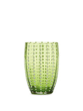 Load image into Gallery viewer, Apple Green Perle Glass Tumbler - Set of 2 By Zafferano America
