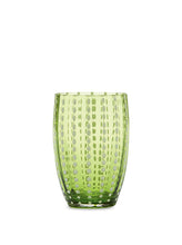 Load image into Gallery viewer, Apple Green Perle Glass Tumbler - Set of 2 By Zafferano America