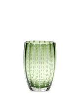Load image into Gallery viewer, British Green Perle Glass Tumbler - Set of 2 By Zafferano America
