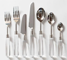 Load image into Gallery viewer, 7 Piece Prism Flatware Set - Sold as a set of 6 place settings