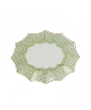 Load image into Gallery viewer, Mottahedeh China Apple Green Lace Fluted Tray
