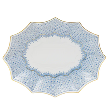 Load image into Gallery viewer, Mottahedeh China Cornflower Lace Fluted Tray