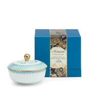 Load image into Gallery viewer, Green Lace Grand Round Vessel Candle by Mottahedeh- Green Jasmine Tea