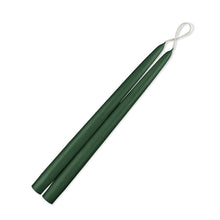 Load image into Gallery viewer, Hunter Green Dripless Taper Candles - Set of 12