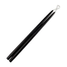 Load image into Gallery viewer, Black Dripless Taper Candles - Set of 12