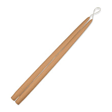 Load image into Gallery viewer, Cafe Au Lait Dripless Taper Candles - Set of 12