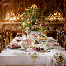 Load image into Gallery viewer, Koustrup & Co. Flower Garden European Linen Tablecloth - Extra Long Rectangular