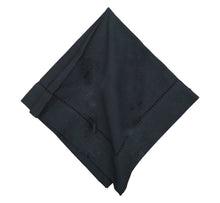 Load image into Gallery viewer, Hemstitch Solid Black Single Napkin