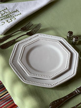 Load image into Gallery viewer, Octagonal Pearl Plate by Bourg Joly Malicorne