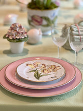 Load image into Gallery viewer, Pickard China Monogrammed Pink Colorsheen Charger Plate
