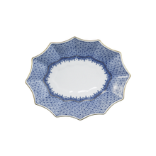 Load image into Gallery viewer, Mottahedeh China Blue Lace Fluted Tray
