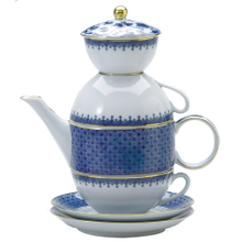 Load image into Gallery viewer, Blue Lace Tea for Two Boxed Set by Mottahedeh