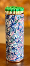 Load image into Gallery viewer, Blue and Pink Marble Fireplace Matches by Shandell’s