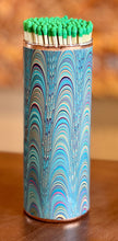 Load image into Gallery viewer, Blue Rows Marble Fireplace Matches by Shandell’s