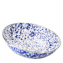 Load image into Gallery viewer, Splatterware Enamel Large Serving Bowl