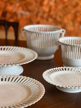 Load image into Gallery viewer, Openwork Cake Plate with Low Stand by Bourg Joly Malicorne