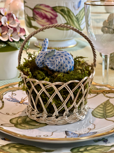 Load image into Gallery viewer, Woven Silver Basket - Vintage