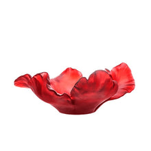 Load image into Gallery viewer, Red Tulip Bowl By Daum