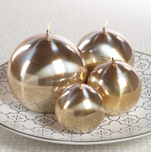 Load image into Gallery viewer, Metallic Ball Candles