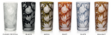 Load image into Gallery viewer, Verdure Etched Floral Highball Glass by Artel