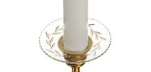Load image into Gallery viewer, Glass Candle Rings - Bobeches - Set of 2