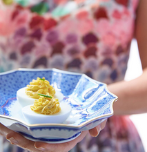 Load image into Gallery viewer, Mottahedeh China Blue Lace Fluted Tray