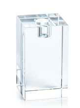 Load image into Gallery viewer, Crystal Glass Taper Candle Holders