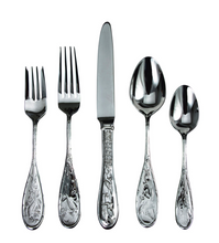 Load image into Gallery viewer, Japanese Bird Five Piece Place Setting by Ricci Silversmiths

