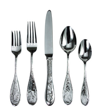 Load image into Gallery viewer, Japanese Bird Five Piece Place Setting by Ricci Silversmiths