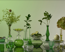 Load image into Gallery viewer, Olive Green Candle Holder By Opaline Atelier