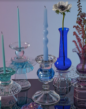 Load image into Gallery viewer, Tall Blue Candle Holder By Opaline Atelier