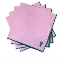 Load image into Gallery viewer, Light Pink Icon Linen Dinner Napkin by Furbish Studio - Set of 4