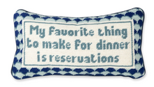 Load image into Gallery viewer, Reservations Needlepoint Pillow by Furbish Studio
