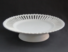 Load image into Gallery viewer, Openwork Cake Plate with Low Stand by Bourg Joly Malicorne
