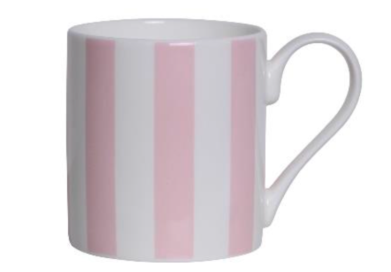 Pink Stripe Fine China Mug by Addison Ross