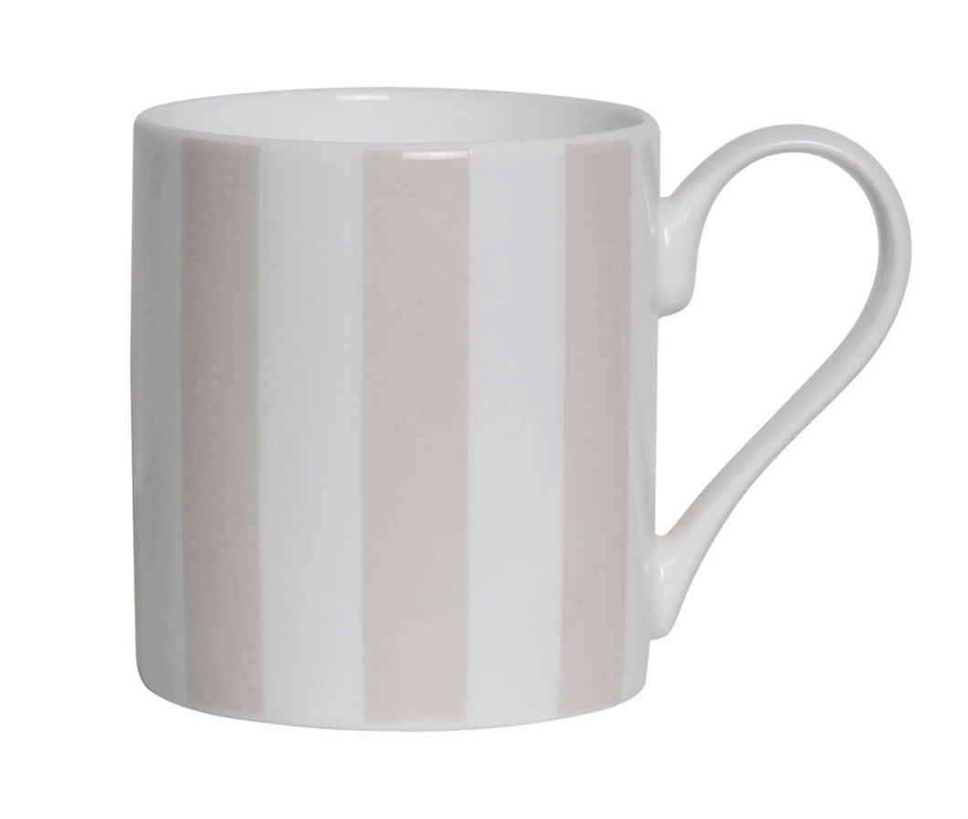 Cappuccino Stripe Fine China Mug by Addison Ross