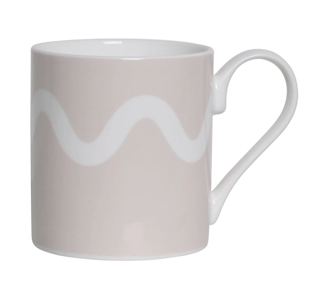 Cappuccino Squiggle Fine China Mug by Addison Ross