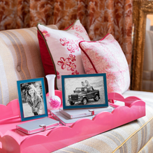 Load image into Gallery viewer, Large Pink Scallop Lacquer Tray by Addison Ross
