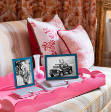 Load image into Gallery viewer, Large Pink Scallop Lacquer Tray by Addison Ross