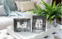 Load image into Gallery viewer, Large White Scallop Lacquer Tray by Addison Ross